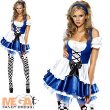 Sexy Alice Ladies Fancy Dress Wonderland Fairy Tale Adults Book Day Week Costume