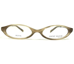 Anne Klein Petite Eyeglasses Frames AK 8062 169 Gold Round Brown Horn 49-16-135 - Picture 1 of 12