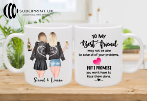 Best Friend / Sister / Cousin / Colleague Personalised Custom Mug - Two Person