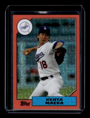 2017 Topps '87 Topps Silver Pack Chrome Orange #87KM Kenta Maeda /75 - NM-MT - Image 1 of 2