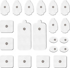 TENS Unit Pads, Upgraded 20 Pieces Electrode Pads Snap TENS Machine Electrode Pa
