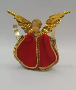 VINTAGE KOESTEL WAX ANGEL CHRISTMAS ORNAMENT 3 1/2" West Germany collectable - Picture 1 of 5