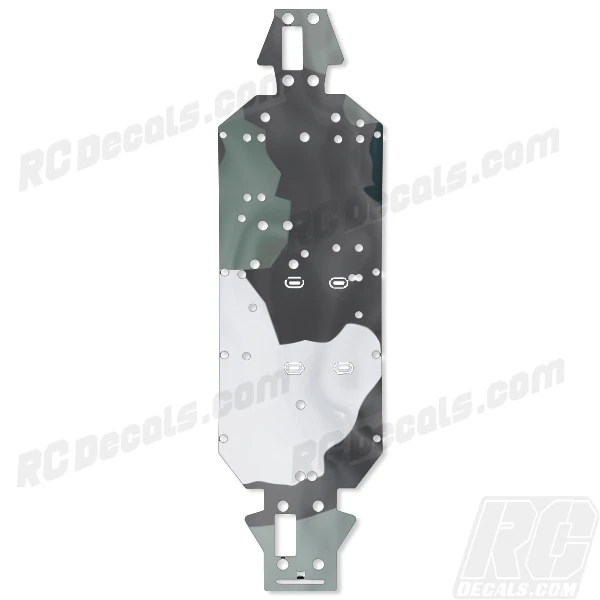 LOSI 5IVE T 4WD TRUCK CHASSIS PROTECTOR GRAPHIC - Smoke Camo - LOSB2540 - Image 1 of 1