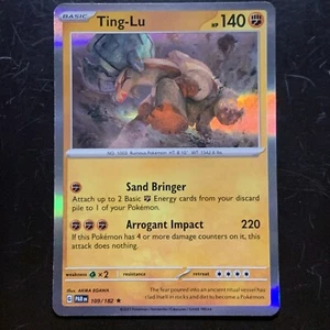 Pokémon TCG Ting-Lu Paradox Rift 109/182 Holo Rare - Picture 1 of 3