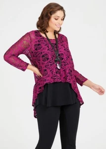 TS TAKING SHAPE "SPIRAL LACE TOP" SIZE SMALL=16/18 (# 1209) - Picture 1 of 6