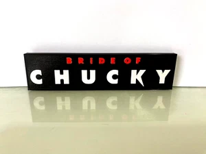 Bride of Chucky Logo 1998 Horror Comedy Tiffany Possessed Dolls New Jersey Human - Picture 1 of 1