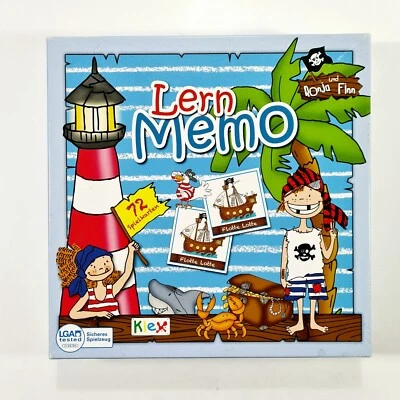 Klex Memoryspiel RONJA & FINN LERN-MEMO Paare/Pairs/Pirat/Schatzinsel/Gedächtnis - Bild 1 von 3