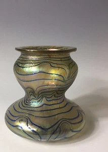 Antique Bohemian Iridescent Art Glass Vase Loetz Austria Phanomen Style - Picture 1 of 9