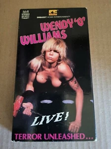 Wendy "0" Williams-Live! Terror Unleashed Vhs video Rare 1985 VG condition  - Picture 1 of 3