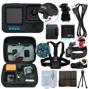 GoPro HERO12 Black 27MP Waterproof 5.3K Camera Camcorder+ Ultimate Action Bundle - Picture 1 of 7