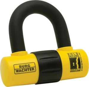 Burg Wachter 14mm Motorbike U Lock Sold Secure Gold Free and Fast Shipping - Picture 1 of 6
