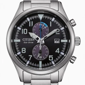 Citizen ECO-DRIVE Solar Chronograph 43 mm Herrenuhr UVP* 199,00 EUR CA7028-81E - Picture 1 of 4