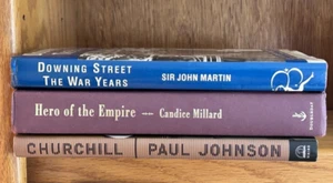 Sir John Martin;Candice Millard;Paul Johnson; Each wrote a Churchill Biography - Picture 1 of 24