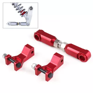 Front & Rear Lowering Kit Adjustable Set Red for Yamaha Raptor 700 350 660 700R - Picture 1 of 9