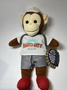 Vintage Radio City Music Hall New York NY Monkey Plush Stuffed Animal Toy - Picture 1 of 18