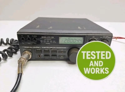 Transceptor Radio Shack Realistic HTX-100 10 metros SSB/CW con micrófono y caja Foto 1 de 4