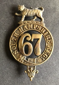 Victorian Glengarry cap badge of the 67th (South Hampshire) regiment - Picture 1 of 3