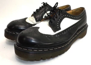 Dr Martens 3989 Made in ENGLAND Bex Wing Tip Oxford Brogue Spats - Men's US 10 - Picture 1 of 17