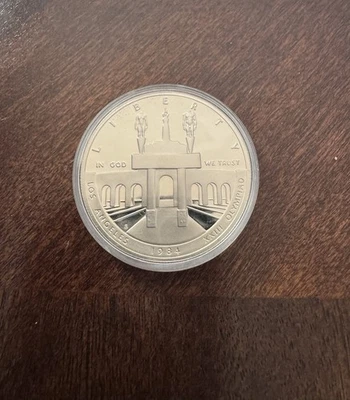 1984-S  Proof Olympic Los Angeles Commemorative Silver Dollar - Image 1 of 2