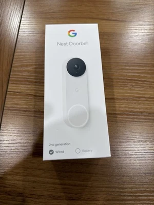 Google Nest Doorbell (Wired, 2nd Gen) - Snow (White) - Image 1 of 3