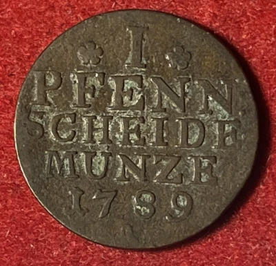 Prussia Pfennig 1789 A Copper Coin KM#353 T8113 - Image 1 of 2