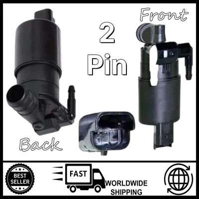Twin Outlet Washer Pump FOR Peugeot 106 207 307 308 807 1007 Expert Partner - Image 1 of 4