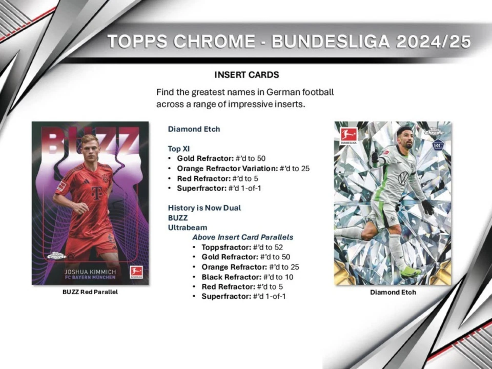 2024/25 TOPPS CHROME BUNDESLIGA SOCCER HOBBY BOX