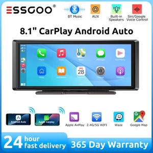 8.1" Touch Screen Portable Car Wireless Apple CarPlay&Android Auto Radio BT FM - Picture 1 of 15