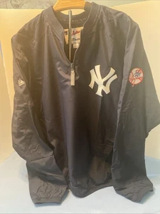 New York Yankees MLB Authentic Majestic Jacke Herren L Pullover 1/4 Zip Side Zip - Bild 1 von 17