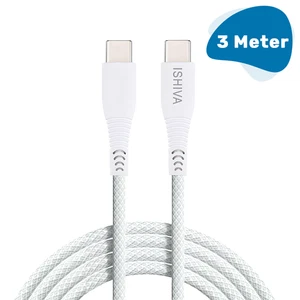 UFUZON Ishiva Kabel - USB C auf USB C - USB C Kabel - 3A60W Schnellladegerät - Bild 1 von 9