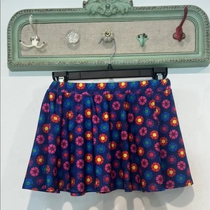 Terez retro daisy heart floral Mini Skater Skirt new with tags girls size 7/8 - Picture 1 of 5