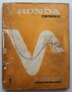 Original Ersatzteil Liste Parts List Honda CB 125 K5 Ausgabe 1972 - Bild 1 von 8