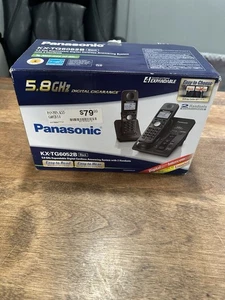 NEW Panasonic KX-TG6052B Dect 6.0 Plus Cordless Phone Answering System 4 Handset - Picture 1 of 6