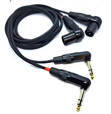 KABELBETRIEB Cable de audio estéreo 2x conector estéreo ángulo / 2x ángulo XLR macho vers. Longitudes
