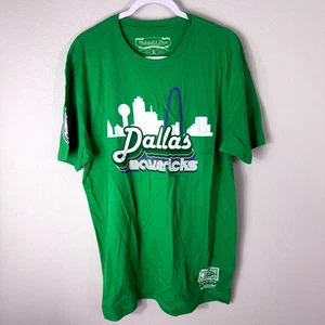 Mitchell & Ness Hardwood Classics Dallas Mavericks Retro T-Shirt Green - XL NWT - Picture 1 of 10