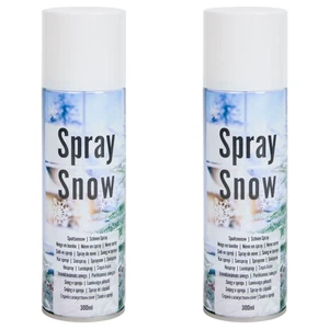 2x 300ml Schneespray Fenster Kunstschnee Fensterspray Sprühschnee Weihnachtsbaum - Bild 1 von 8