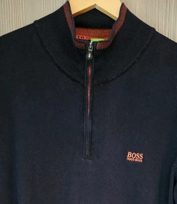 Hugo Boss 1/4 Zip Pullover 2XL In Excellent Condition - Image 1 of 4
