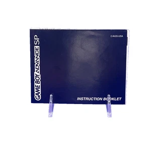Consola Game Boy Advance SP GBA Manual de instrucciones original solamente - Imagen 1 de 2