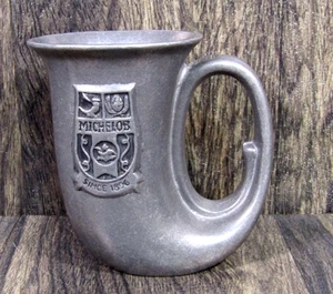 Vintage Carson Fine Pewter Michelob "Since 1896" Beer 5" French Horn Mug Stein - Picture 1 of 9