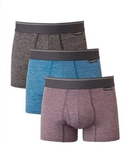 Hanes Mens Ultimate Comfort Flex Fit Breathable Stretch Trunk 3-Pack, XL NWT $40 - Picture 1 of 1