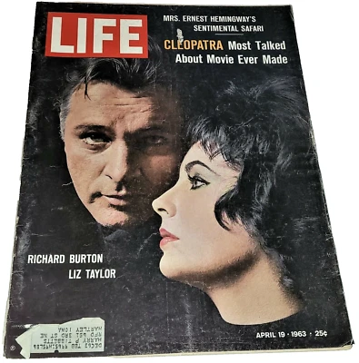 April 19, 1963 LIFE Magazine Liz Taylor Burton 1960s advertise FREE SHIP Apr 4 - Image 1 of 4