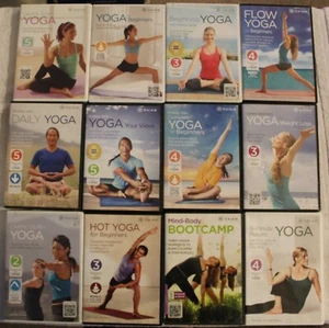 12 Gaiam yoga workout DVD lot Rodney Yee hot daily quick start flow for beginner - Imagen 1 de 12