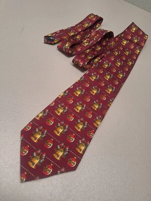 STAFFORD Christmas Tie 100% Silk Mens Necktie Suit - Изображение 1 из 3