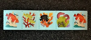 2019USA #5367-5370 35c Postcard Rate Coral Reefs - PNC Coil Strip of 5 #P11111 - Picture 1 of 2