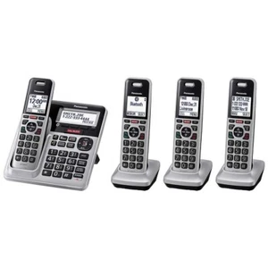 Panasonic KX-TG994SK DECT 6.0 Bluetooth 4-Handset Cordless Phone Bundle (No Box) - Picture 1 of 12