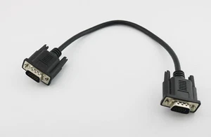 1pc HD 15Pin VGA D-Sub DB15 Short Video Cable Cord Male to Male for Monitor 30cm - Picture 1 of 6