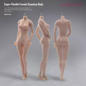 Modellino 1:6 pelle pallida grande busto seno flessibile 12 pollici TPE donna corpo bambola - Foto 1 di 16