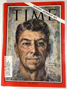 Time Magazine 1966 Rare Ads Ronald Reagan CA GM Ford Whiskey Pop Psych Honda USA - Picture 1 of 24