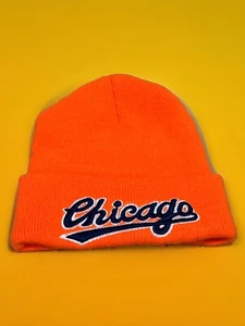Gorro naranja Chicago Beantown Windy City Chi-town Blaze - Imagen 1 de 5
