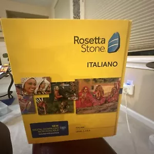 Rosetta Stone LEARN ITALIAN LEVEL 1 , 2, & 3 V4 CD SET+ DIGITAL DOWNLOAD - Picture 1 of 7